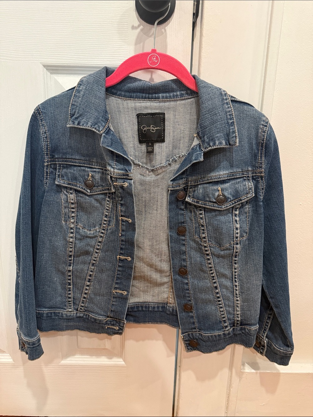 Jessica Simpson Medium Wash Denim Jacket